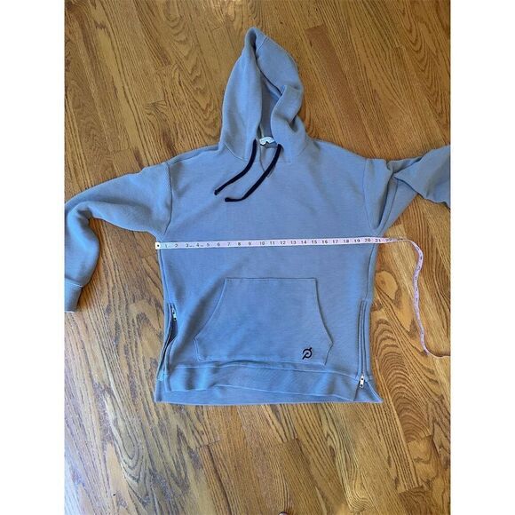 Peloton Women's Gray Ribbed Side Zip Hoodie Size S Long Sleeve - Picture 10 of 13